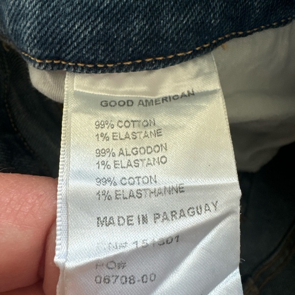 Good American Women's Distressed Denim Blue Jeans Size 10/30 GVL67T - Picture 9 of 13